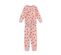Sanetta Mädchen-Schlafanzug Rosa aus Nicki | Hochwertiger und bequemer Schlafanzug aus Nicki für Mädchen. Pyjamaset für Mädchen 092