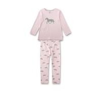 Sanetta Mädchen-Schlafanzug lang rosa Pferd | Hochwertiger und bequemer Schlafanzug aus Bio-Baumwolle für Mädchen. Pyjamaset für Mädchen