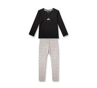 Sanetta Mädchen-Schlafanzug lang Schwarz | Bequemer Schlafanzug für Mädchen lang. | Pyjamaset Größe