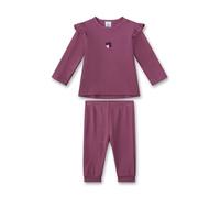 Sanetta Schlafanzug Kleeblatt Rüschen Waffelpiqué 86 lila