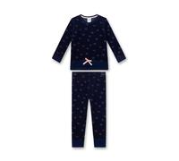 Sanetta Mädchen Schlafanzug - Nachtwäsche, Pyjama, Bio-Baumwolle, Punkte, Rundhals, lang 104 Mehrfarbig