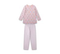 Sanetta Mädchen-Schlafanzug Rosa| Hochwertiger und bequemer Schlafanzug aus Bio-Baumwolle für Mädchen. Langarm Schlafanzug mit Hunde-Allover |Pyjamaset für Mädchen