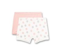 Sanetta Mädchen-Shorts (Doppelpack) Dots-Allover und Rosa | Hochwertige und nachhaltige Unterhose für Mädchen aus Baumwolle. Inhalt: 2er Set Unterwäsche für Mädchen