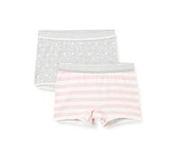 Sanetta Mädchen Shorts im Doppelpack grau Slip, hellgrau Melange, 140