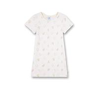 Sanetta Mädchen Sleepshirt Allover beige Baby-und Kleinkind-Schlafanzüge, White Pebble, 116