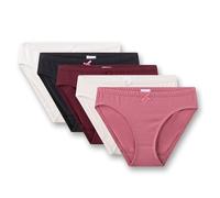 Sanetta Mädchen Slips 5er Pack - Teens, Rioslips, Unterhose, Baumwollmischung Weiß//Pink 140