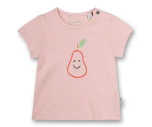 Sanetta Mädchen T-Shirt - Baby, Kurzarm, Rundhals, Druckknopf, Print, 56-92 Rosa / 56 56 Rosa
