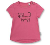 Sanetta Mädchen T-Shirt - Baby, Kurzarm, Rundhals, Druckknopf, Stickerei, 56-92 56 Pink