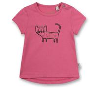 Sanetta Mädchen T-Shirt - Baby, Kurzarm, Rundhals, Druckknopf, Stickerei, 56-92 Pink 62
