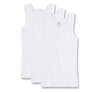 Sanetta Mädchen Unterhemd 3er Pack - Shirt o. Arme, Top, Organic Cotton, einfarbig Weiß 128