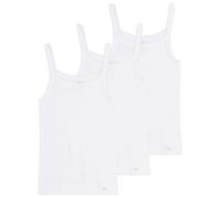 Sanetta Mädchen Unterhemd 3er Pack - Shirt ohne Arm Top Basic Weiß 176 (14 Years)