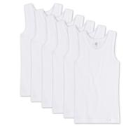 Sanetta Mädchen Unterhemd 6er Pack - Shirt o. Arme, Top, Organic Cotton, einfarbig 104 Weiß