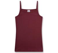 Sanetta Mädchen-Unterhemd dunkelrot Feinripp | Hochwertiges und nachhaltiges Unterhemd für Mädchen aus Baumwoll-Mix.