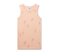 Sanetta Mädchen-Unterhemd - Rosa | Modal-Mix | Breite Träger | Schwanen-Ballerina-Allover