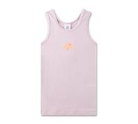 Sanetta Mädchen-Unterhemd Rosa - Nachhaltiges Bio-Baumwoll-Mix-Unterhemd mit Breiten Trägern und Hunde-Print