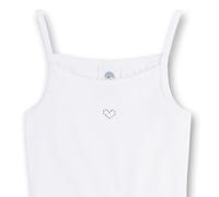 Sanetta Mädchen Unterhemden 3er Pack - Basic Shirt mit Herzmotiv, Organic Cotton (Bio) 164 Weiß