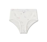 Sanetta Mädchen-Unterhose Beige | Hochwertige, nachhaltige Bio-Baumwoll-Unterhose - 2er Set Slip mit Schleifchen und Blümchen-Allover