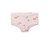 Sanetta Mädchen-Unterhose Rosa | Hochwertige, nachhaltige Baumwoll-Modal-Unterhose - 2er Set Panty mit Streifen und Schmetterlings-Allover