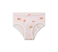 Sanetta Mädchen-Unterhose Rosa | Hochwertige und nachhaltige Unterhose aus Baumwoll-Modal-Mix. Slip mit Streifen und Schmetterlings-Allover | Unterwäsche