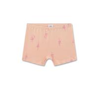 Sanetta Mädchen-Unterhose Rosa | Hochwertige und nachhaltige Unterhose aus Modal-Mix. Shorts mit Schleifchen und Schwanen-Ballerina-Allover | Unterwäsche