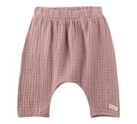 Sanetta Baby-Hose Rosa aus Musselin | Praktische und Bequeme Mousselin-Hose aus Bio-Baumwolle für Mädchen. Baby Bekleidung 062