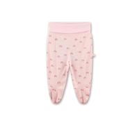 Sanetta Newborn-Hose mit Fuß rosa Regenbogen | Praktische und Bequeme Unisex-Pyjamahose aus Bio-Baumwolle. Baby Höschen