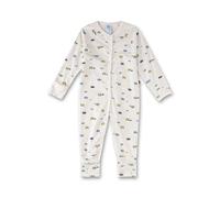 Sanetta Jungen-Overall Beige | Praktischer und bequemer Strampler aus Bio-Baumwolle für Jungen. Babystrampler mit Vario-Füßchen | Baby Overall