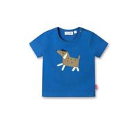 Sanetta Pure Baby T-Shirt blau Hund | Nachhaltiges und bequemes Shirt aus Bio-Baumwolle für Jungen. Baby Bekleidung