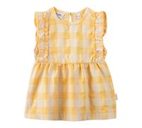 Sanetta Pure Kleid ohne Arm Karo Rüsche 62 gelb