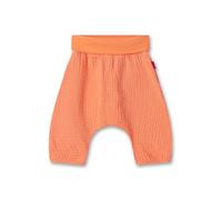 Sanetta Pure Mädchen-Hose orange aus Musselin | Praktische und Bequeme Musselinhose aus Bio-Baumwolle für Mädchen. Baby Bekleidung