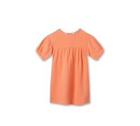 Sanetta Pure Mädchen-Kleid aus Musselin Orange | Hochwertiges und gemütliches Kleid aus Bio-Baumwolle für Mädchen. Baby & Kinder Bekleidung 140
