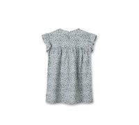 Sanetta Pure Mädchen-Kleid Kurzarm blau Blumen | Hochwertiges und gemütliches Kleid aus Bio-Baumwolle für Mädchen. Baby & Kinder Bekleidung