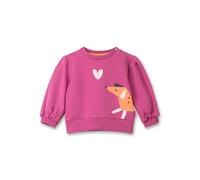 Sanetta Pure Mädchen-Sweatshirt pink Hund | Nachhaltiges und gemütliches Sweatshirt aus Bio-Baumwolle für Mädchen. Baby Bekleidung