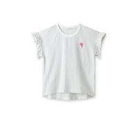 Sanetta Pure Mädchen T-Shirt Off-White Ringel mit Rüschen
