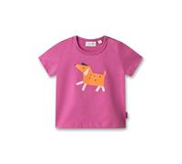 Sanetta Pure Mädchen T-Shirt pink Hund | Nachhaltiges und bequemes Shirt aus Bio-Baumwolle für Mädchen. Baby Bekleidung