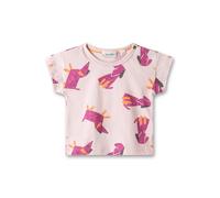 Sanetta Pure Mädchen T-Shirt rosa Hund | Nachhaltiges und bequemes Shirt aus Bio-Baumwolle für Mädchen. Baby Bekleidung
