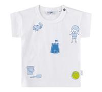 Sanetta Pure T-Shirt Strand 62 natur/blau