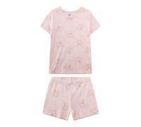 Schlafanzug SANETTA "Pyjama Schlafanzug Fee kurz Kids", Mädchen, Gr. 104, pink (rosa), Obermaterial: 50% Baumwolle CO. 50% Modal CMD., Homewear-Sets Schlafanzug (74871706-104) rosa