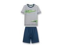 Sanetta Schlafanzug kurz Krokodil - 104 / blau / 100% Baumwolle