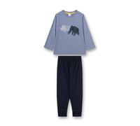 Sanetta - Kid's Pyjama Long 233581 - Schlafanzug, Gr. 98, grau (StoneWash)