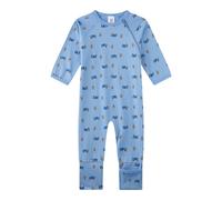 Sanetta Schlafoverall mit Klappfuß Traktor 98 blau