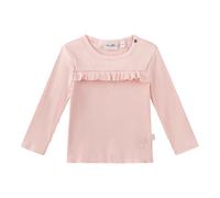 Sanetta Shirt langarm Rüschen Rippqualität 62 rosa