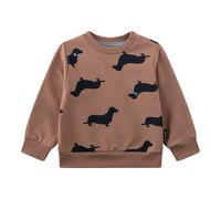 Sanetta Sweatshirt Dackel 62 braun/marine