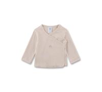 Sanetta Baby-Wickelshirt beige | Nachhaltiges und süßes Unisex-Wickelshirt für aus Bio-Baumwolle. Baby Wickelshirt 056