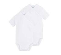 Sanetta Unisex Wickelbody Kurzarm im Doppelpack aus Bio-Baumwolle, 68