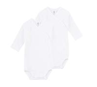 Sanetta Unisex Wickelbody Langarm im Doppelpack aus Bio-Baumwolle, 56