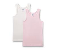 Sanetta Unterhemd Doppelpack - 104 / weiß / rosa