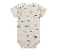 Sanetta Wickelbody kurzarm Safari 56 natur/grün