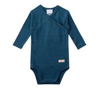 Sanetta Wickelbody Wolle/Seide stahlblau - Junge,Mädchen - Gr. 56