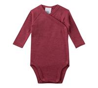 Sanetta Wickelbody langarm Wolle/Seide 68 beere
